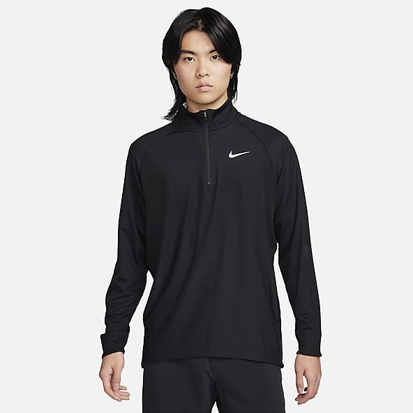 NIKE GOLF 裏起毛 ハーフジップ カットソー ゴルフウェア 2XL 古着 女々し
